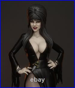 Elvira Figure 12K Detailed 3D Print Hand-Painted or Unpainted Options