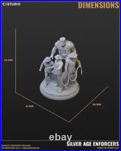 Enforcers Resin Sculpture Statue Model Kit Unpainted/Unassembled