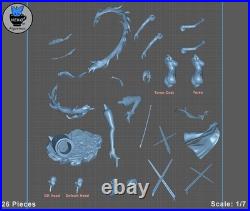 Evelyn Chavelier 3D Printed Figure Collectible Art Piece Painted