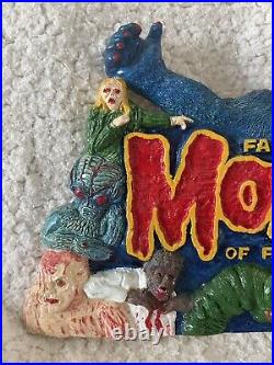 FAMOUS MONSTERS OF FILMLAND Model Figure Kit Plaque- King Kong CREATURE WOLF