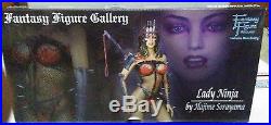 Fantasy Figure Gallery Web Exclusive Black/purple Lady Ninja Statue # 6 Of 100