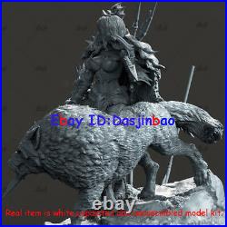 Female Barbarian With Wolf 1/6 3D Print Model Kit Unpainted Unassembled 32cm GK