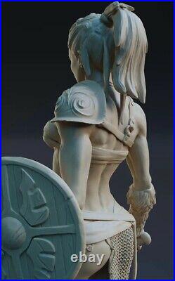 Female Gladiators 16 Resin Statue Model Unpainted 3D Printed Unassemble H 31CM