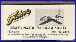 Fisher Model And Pattern Bell Aircraft X-1a Rocket Plane Resin Kit- 1/32 Scale