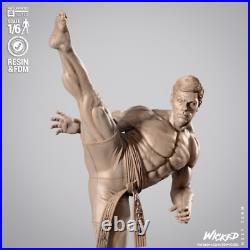 Frank Dux Bloodsport Resin Sculpture Statue Model Kit Unpainted/Unassembled