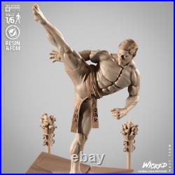 Frank Dux Bloodsport Resin Sculpture Statue Model Kit Unpainted/Unassembled