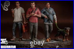 GTA V Unholy Trinity Diorama 1/10 Resin Garage Kit Michael Franklin Trevor Set