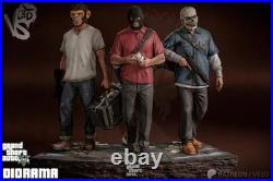 GTA V Unholy Trinity Diorama 1/10 Resin Garage Kit Michael Franklin Trevor Set