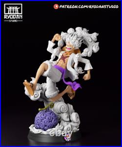 Gear 5 Luffy One Piece Model Kit Unpainted 3d Print GK Statue