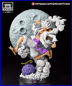 Gear 5 Luffy One Piece Model Kit Unpainted 3d Print GK Statue
