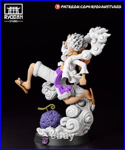 Gear 5 Luffy One Piece Model Kit Unpainted 3d Print GK Statue
