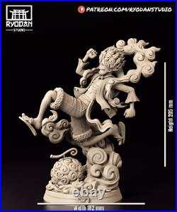 Gear 5 Luffy One Piece Model Kit Unpainted 3d Print GK Statue