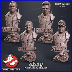 Ghostbusters resin bust 1/8 scale model kit set garage kit 4 busts