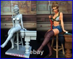 Girl Billiard 3D Printing Figure Unpainted Model Sculpture GK Blank Kit