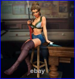 Girl Billiard 3D Printing Figure Unpainted Model Sculpture GK Blank Kit