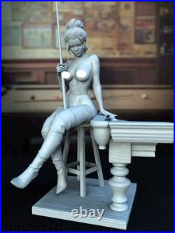 Girl Billiard 3D Printing Figure Unpainted Model Sculpture GK Blank Kit