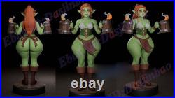 Goblin Girl Barmaid 1/8 1/4 3D Print Model Kit Unpainted Unassembled 3 Ver NSFW