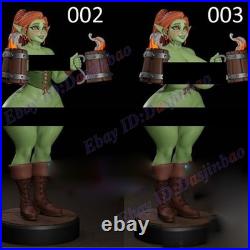 Goblin Girl Barmaid 1/8 1/4 3D Print Model Kit Unpainted Unassembled 3 Ver NSFW
