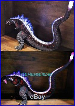 Godzilla Unpainted Resin Model Kits Unassembled LED Light Statue Garage Kit 6''H