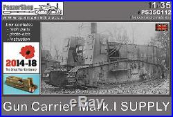Gun Carrier Mark I Mk. I SUPPLY WW1 British tank 1/35 Panzershop resin Great War