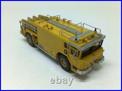 HO 1/87 WALTER YANKEE CB 3000 ARFF Firetruck Yellow Readymade Resin Model