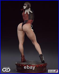 Harley Quin 3D Resin Figure 30 CM Hand Painted 12K Resolution