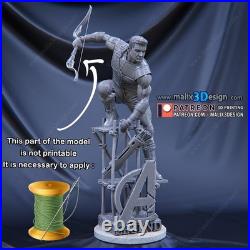 Hawkeye Unpainted Unassembled 3D printed Resin Model Kit GK2 Hawkeye Unpainted Unassembled 3D printed Resin Model Kit GK2