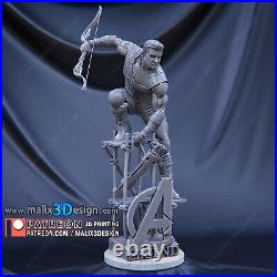 Hawkeye resin scale model kit unpainted 3d print