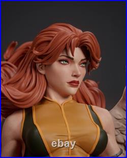 Hawkgirl Painted 1/4 3D Printed 12K Figure Statue Resin Model Kit Unassembled