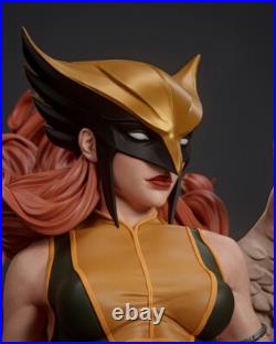 Hawkgirl Painted 1/4 3D Printed 12K Figure Statue Resin Model Kit Unassembled