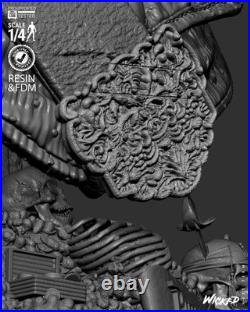 Hector Barbossa Resin Sculpture Bust Statue Model Kit Unpainted/Unassembled