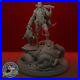 Hellboy Diorama Figure Custom Resin Model Kit DIY