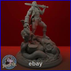 Hellboy Diorama Figure Custom Resin Model Kit DIY