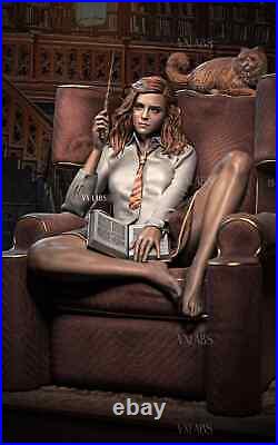 Hermione in the Common Room Sculpture V1(300mm)/3D Model/Unassembled/Unpainted