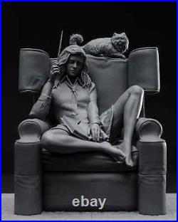 Hermione in the Common Room Sculpture V1(300mm)/3D Model/Unassembled/Unpainted