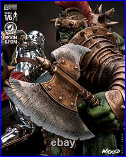 Hulk planet vs Surfer Diorama Resin Model Kit Avengers Unpainted/Unassembled