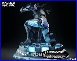 Iron Man 20CM Tall Resin 3d Print Model Unpainted Garage Kit Statue Figure