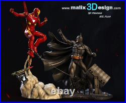 Iron Man vs Batman resin scale model kit unpainted 3d print