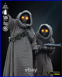 Jawas Action Figure, Iconic Star Wars Scavenger Collectible, Unpainted