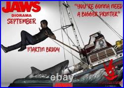 Jaws Diorama Resin Kit 1/20 Scale Orca Bruce Quint Brody 80-Piece Display Set