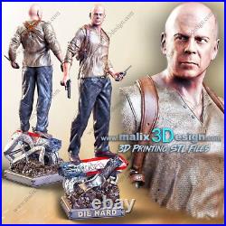 John McClane 3d Printed Model Unassembled Unpainted 1/10-1/4
