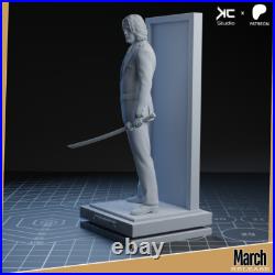 John Wick 3D Printed Figure, Assassin Collectible Statue, Unpainted John Wick 3D Printed Figure, Assassin Collectible Statue, Unpainted