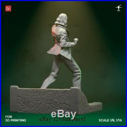 Joker Unpainted Resin Kits Model GK Figurine Statue 3D Print 1/6 30cm New
