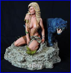 Jungle Girl resin model kit 1/6 scale fantasy female sexy sheena panther snake
