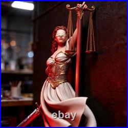Justitia 3D Printing Figure Unpainted Model GK Sculpture Blank Kit Statue