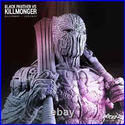 KILLMONGER Bust 14 Scale Marvel Avengers Black Panther Resin Model Kit Statue