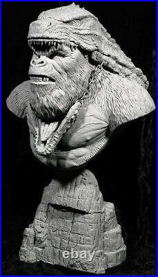 KONG! Unpainted Bust Resin Cast Model Kit King Kong Godzilla