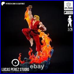 Ken Masters Resin Figure Unpainted/Painted 3D Print Model Kit Statue