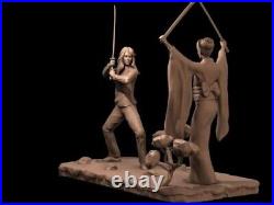Kill Bill Diorama Uma Thurman 110, 18, 16 Scales Resin Model Kit