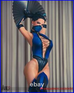 Kitana Unpainted Unassembled 3D printed Resin Model Kit GK2